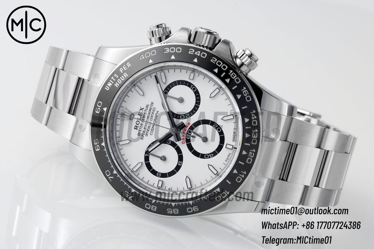 Daytona 126500 904L Steel White Dial on SS Braclet – Premium Edition