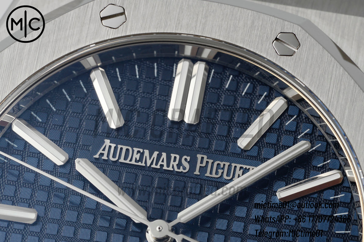 Royal Oak 41mm 15510 SS Blue Dial on SS Bracelet – Premium Edition
