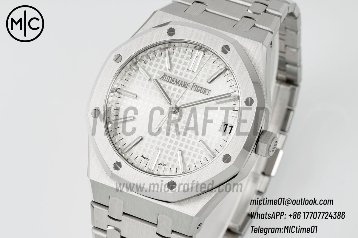 Royal Oak 41mm 15510 SS Silver Dial on SS Bracelet – Premium Edition