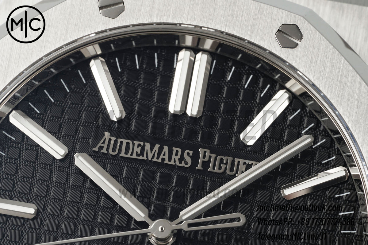Royal Oak 41mm 15510 SS Black Dial on SS Bracelet – Premium Edition
