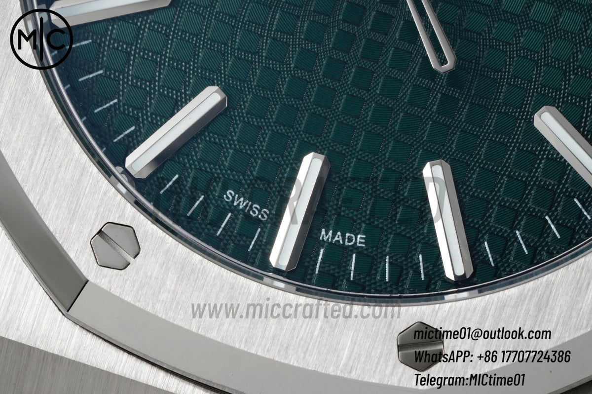 Royal Oak 41mm 15510 SS Green Dial on SS Bracelet – Premium Edition