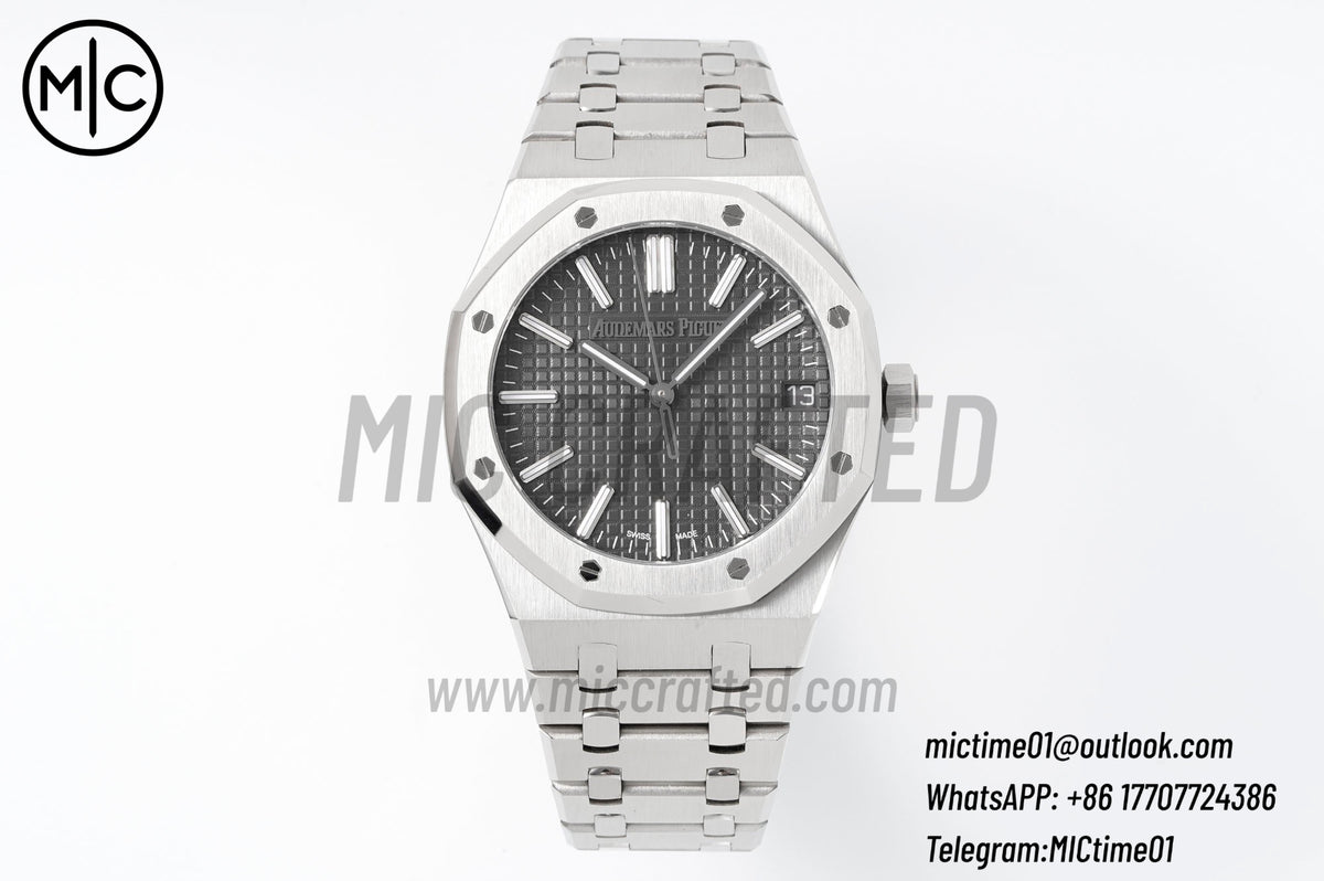 Royal Oak 41mm 15510 SS Gray Dial on SS Bracelet – Premium Edition