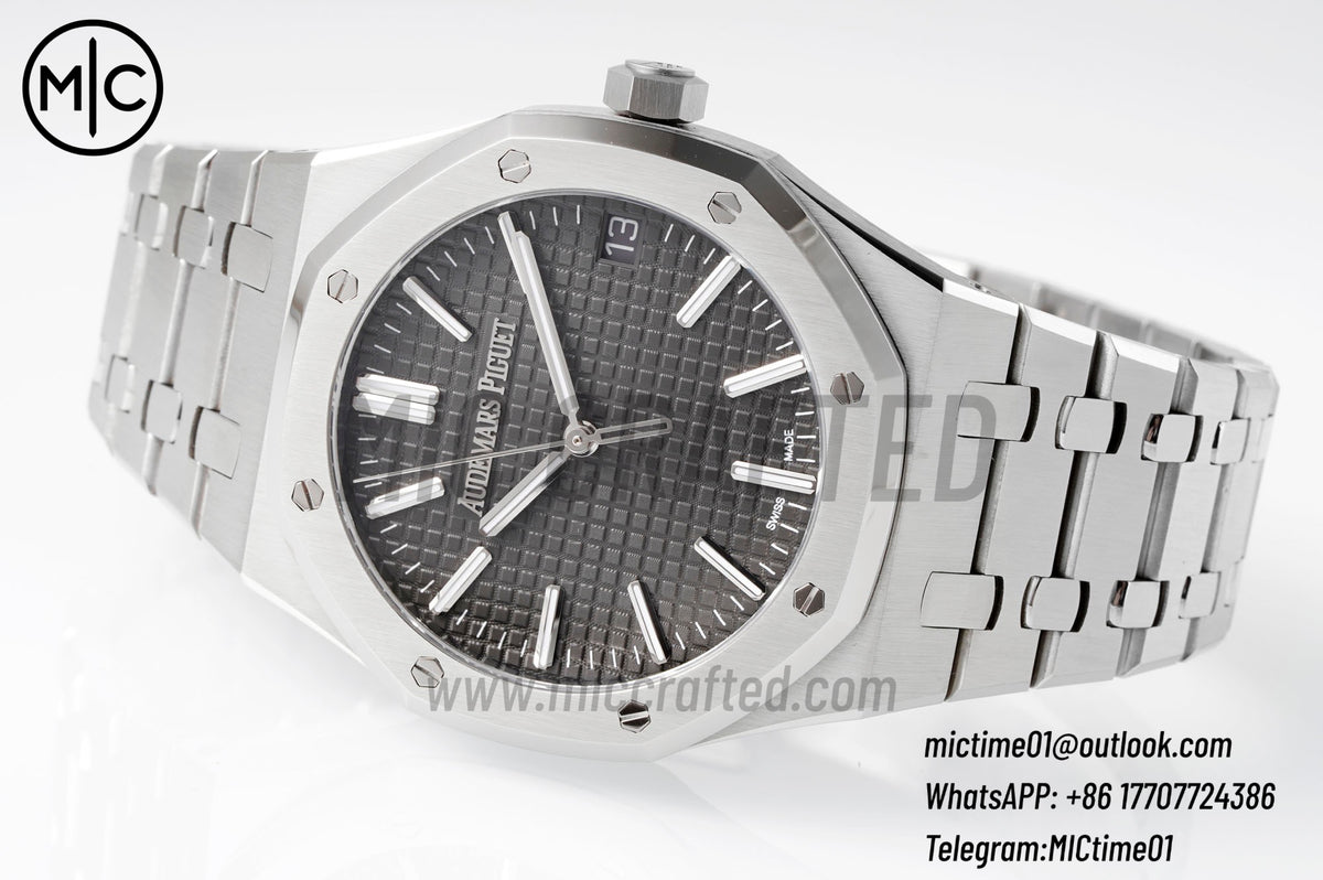 Royal Oak 41mm 15510 SS Gray Dial on SS Bracelet – Premium Edition