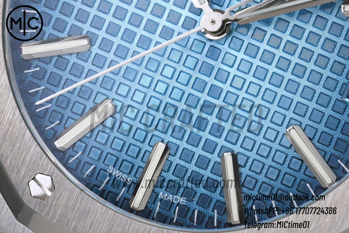 Royal Oak 41mm 15510 SS Ice Blue Dial on SS Bracelet – Premium Edition