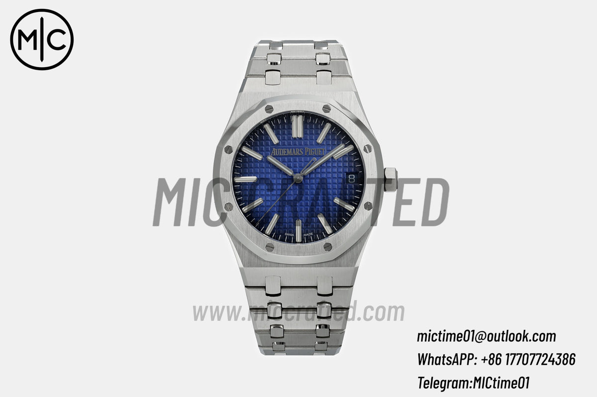 Royal Oak 41mm 15510 SS Blue Ombre Dial on SS Bracelet – Premium Edition