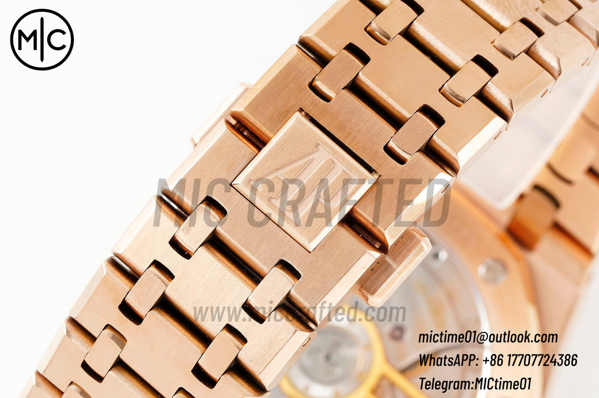 Royal Oak 41mm 15500 RG Black Dial on RG Bracelet – Premium Edition