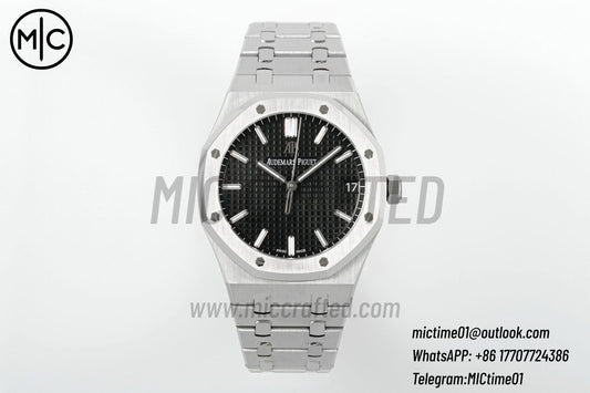 Royal Oak 41mm 15500 SS Black Dial on SS Bracelet – Premium Edition