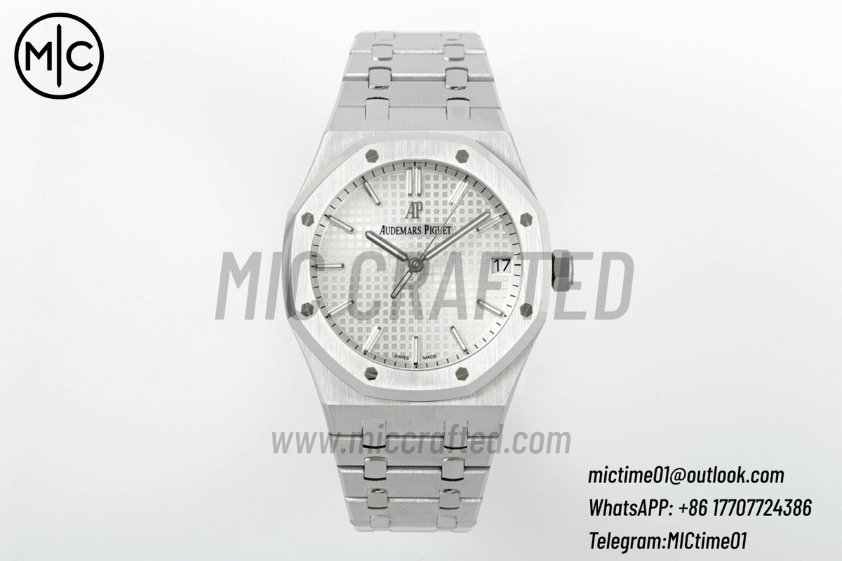 Royal Oak 41mm 15500 SS White Dial on SS Bracelet – Premium Edition