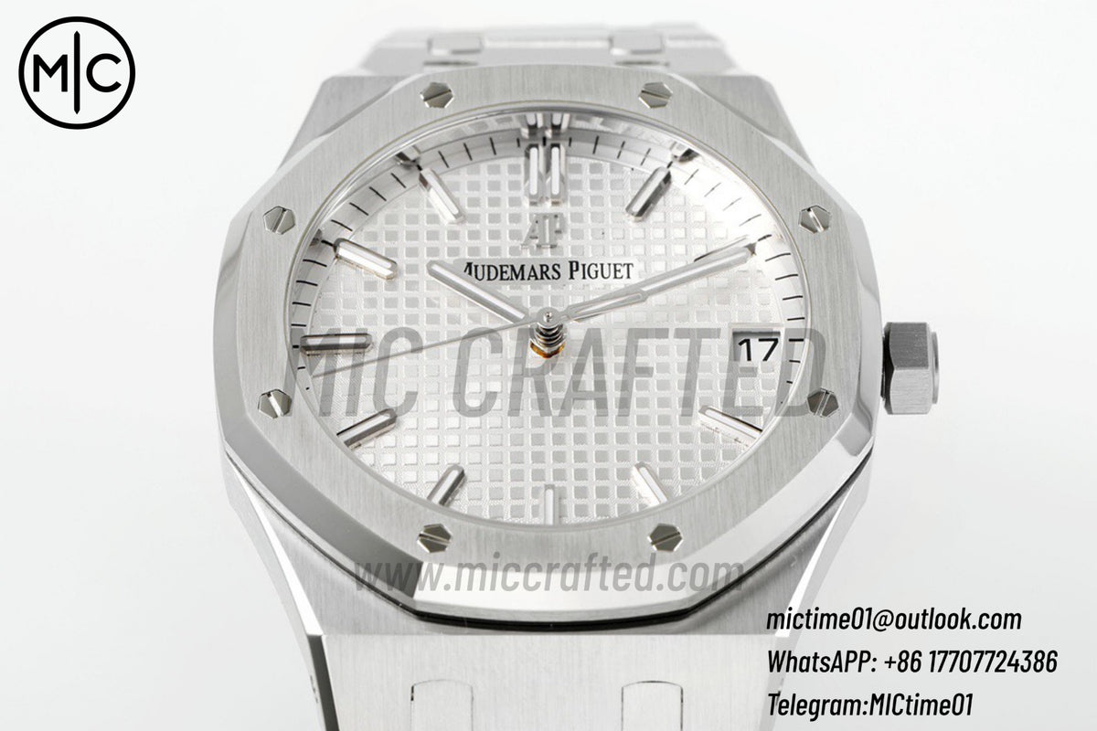 Royal Oak 41mm 15500 SS White Dial on SS Bracelet – Premium Edition