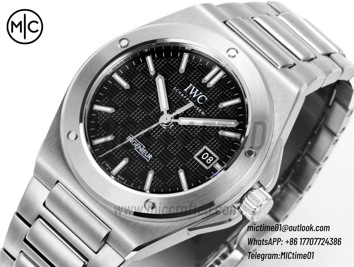 Ingenieur Automatic 40mm SS Black Dial on SS Bracelet – Premium Edition