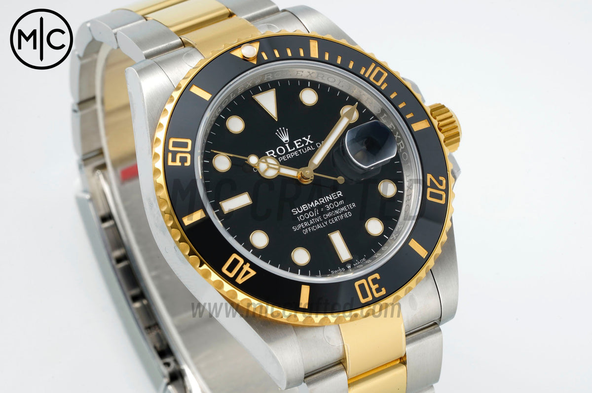 Submariner 41mm 126613 LN SS/YG Black Ceramic 904L SS Case and Bracelet – Premium Edition
