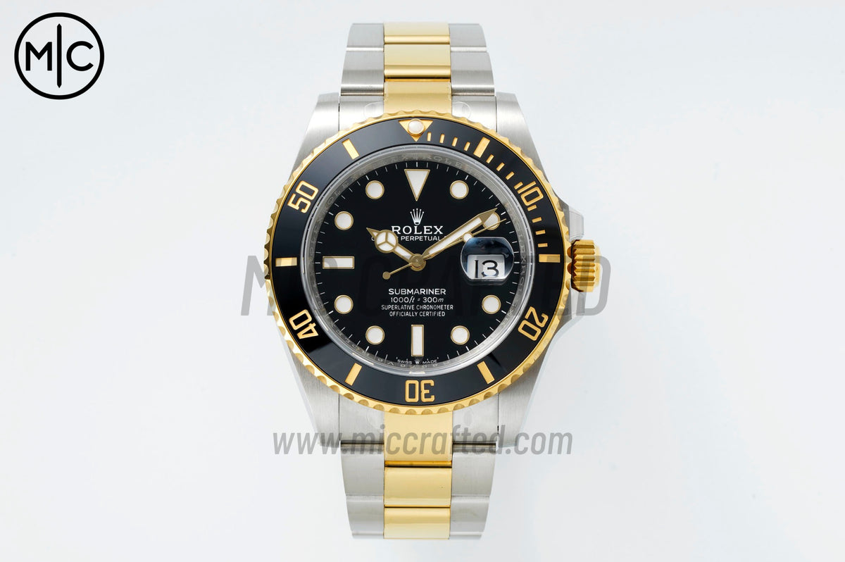 Submariner 41mm 126613 LN SS/YG Black Ceramic 904L SS Case and Bracelet – Premium Edition