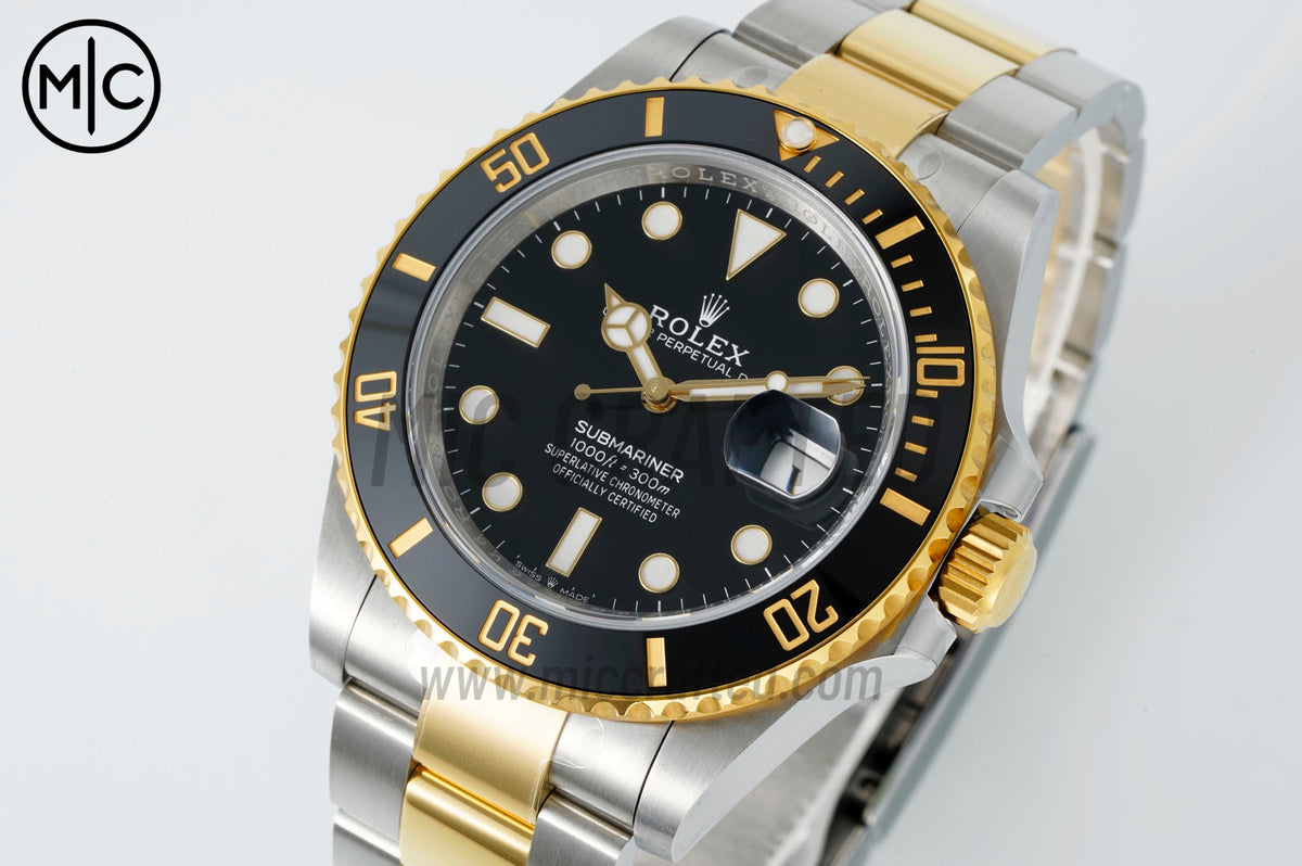 Submariner 41mm 126613 LN SS/YG Black Ceramic 904L SS Case and Bracelet – Premium Edition
