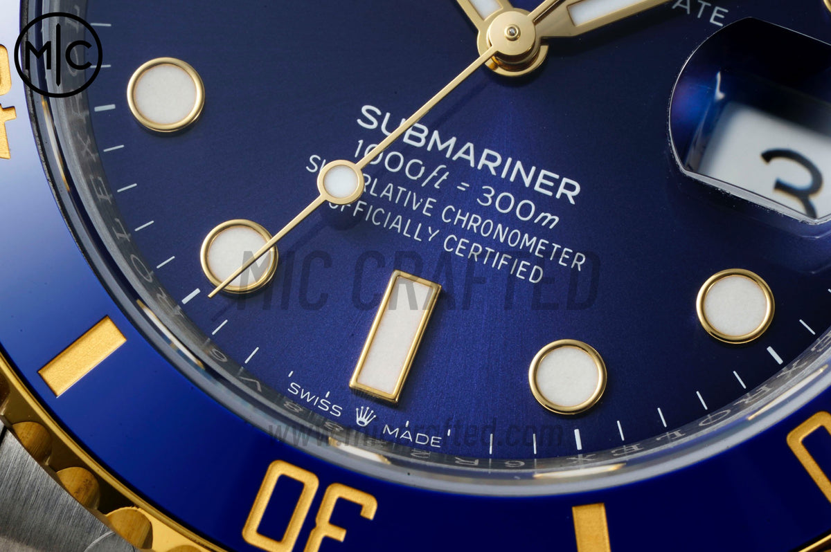 Submariner 41mm 126613 LB 不鏽鋼／黃金藍色陶瓷圈 904L 不鏽鋼錶殼及錶鏈 - 高級版