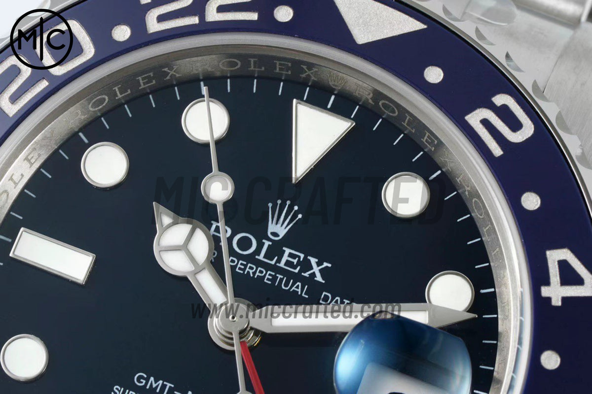GMT-Master II 126719 BLRO 紅／藍陶瓷 904L 精鋼 藍色錶盤 蠔式錶帶 – 尊貴版
