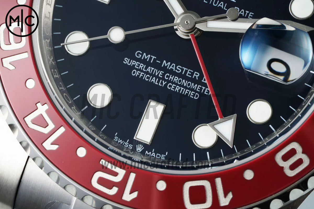 GMT-Master II 126719 BLRO 紅／藍陶瓷 904L 精鋼 藍色錶盤 蠔式錶帶 – 尊貴版