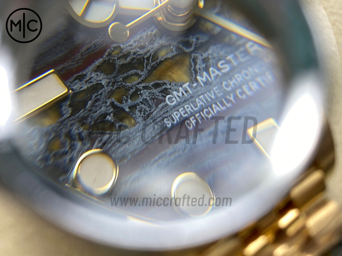 GMT-Master II 126718 GRNR 虎眼石錶盤配 YG Jubilee 錶鏈 - 尊享版
