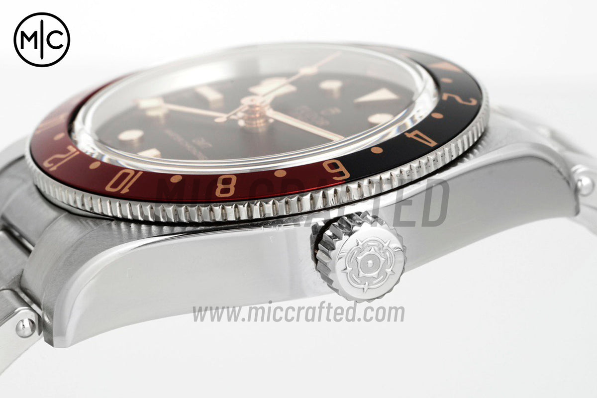 Black Bay 58 GMT 39mm Black/Red SS Black Dial on Rivet Bracelet – Premium Edition