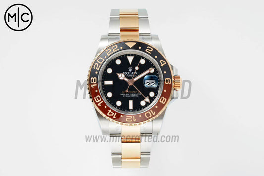 GMT Master II 126711 CHNR 904L SS on SS/RG Bracelet – Premium Edition