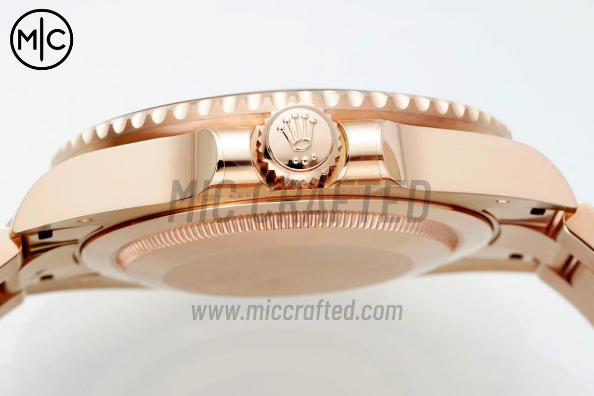 GMT-Master II 126715 CHNR 904L Black Dial on RG Bracelet – Premium Edition