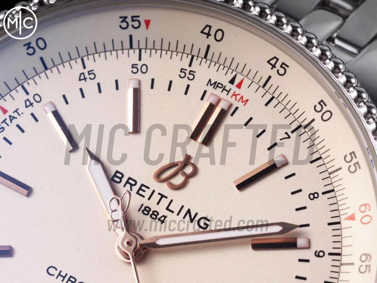 Navitimer 41mm Date SS 奶油色錶盤配 SS 錶鏈 – Premium Edition