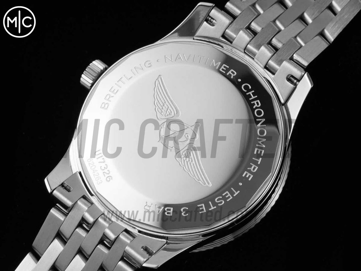 Navitimer 41mm Date SS 奶油色錶盤配 SS 錶鏈 – Premium Edition