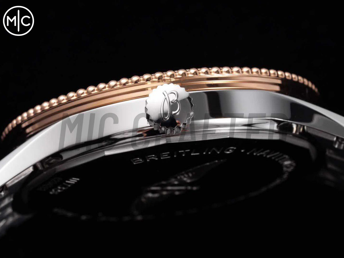 Navitimer 41mm Date SS 灰色錶盤 RG 錶圈配 SS 錶鏈 – Premium Edition
