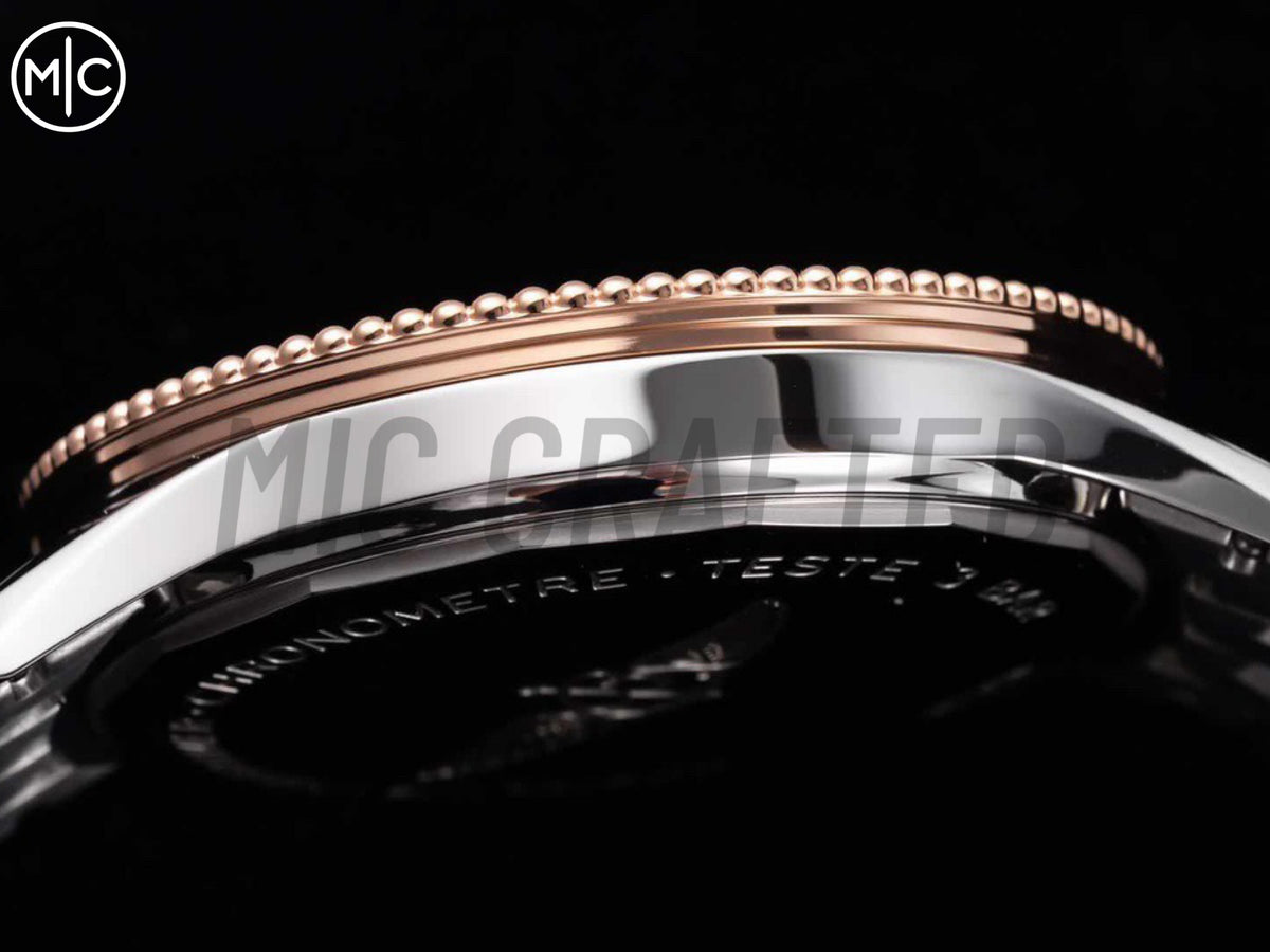 Navitimer 41mm Date SS 灰色錶盤 RG 錶圈配 SS 錶鏈 – Premium Edition