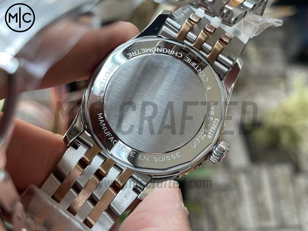 Navitimer Automatic 41mm SS/RG White Dial on SS/RG Bracelet – Premium Edition