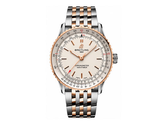 Navitimer Automatic 41mm SS/RG White Dial on SS/RG Bracelet – Premium Edition