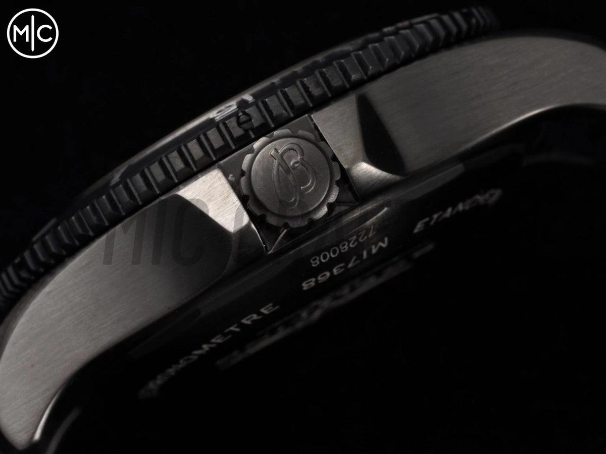 Superocean Automatic 46mm PVD 黑色錶面、黑色錶圈搭配黑色橡膠錶帶 - 尊貴版