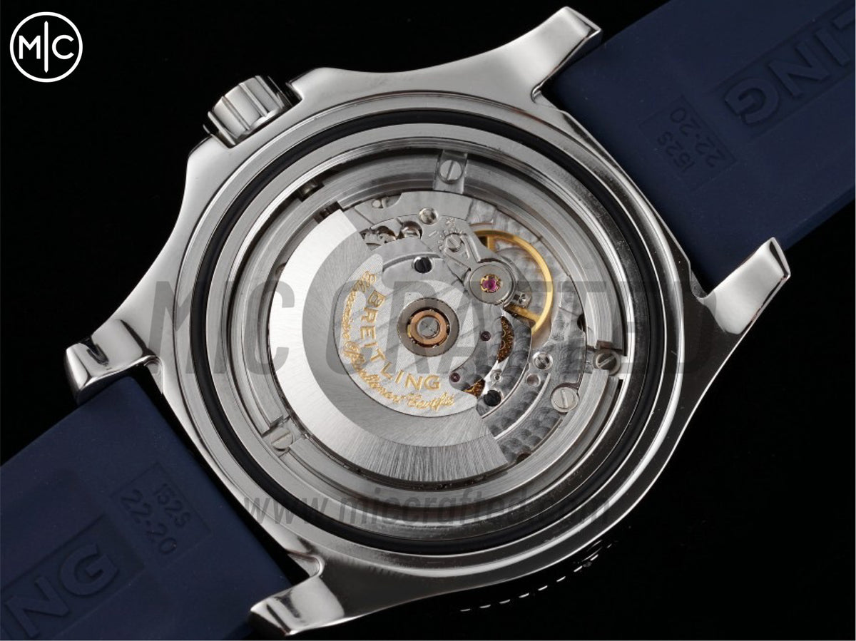 Superocean Automatic 44mm 不鏽鋼藍色錶面、藍色錶圈搭配藍色橡膠錶帶 - 尊貴版