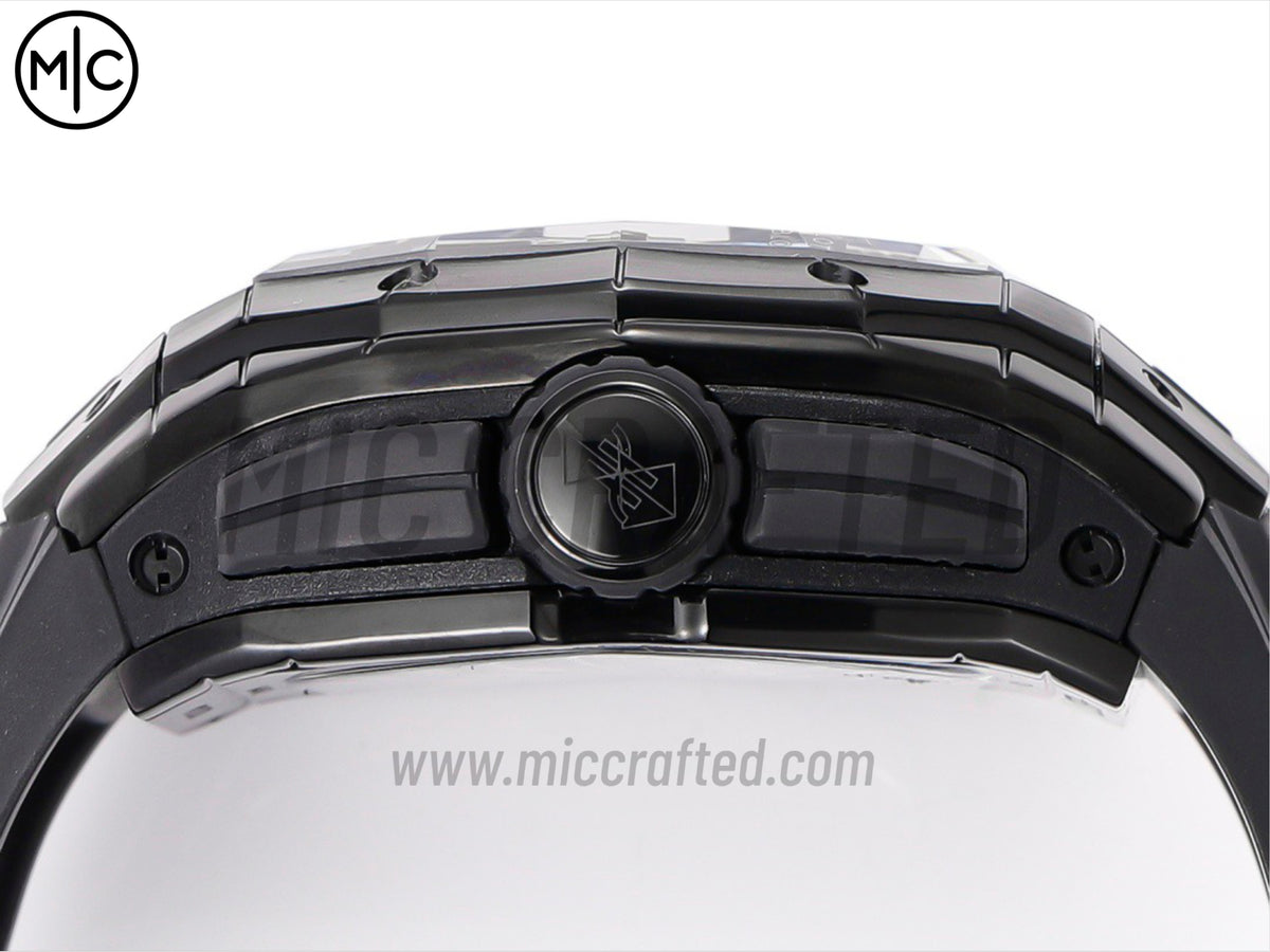 Spirit of Big Bang Sang Bleu 42mm PVD 鏤空錶盤，配黑色橡膠錶帶 - 高級版