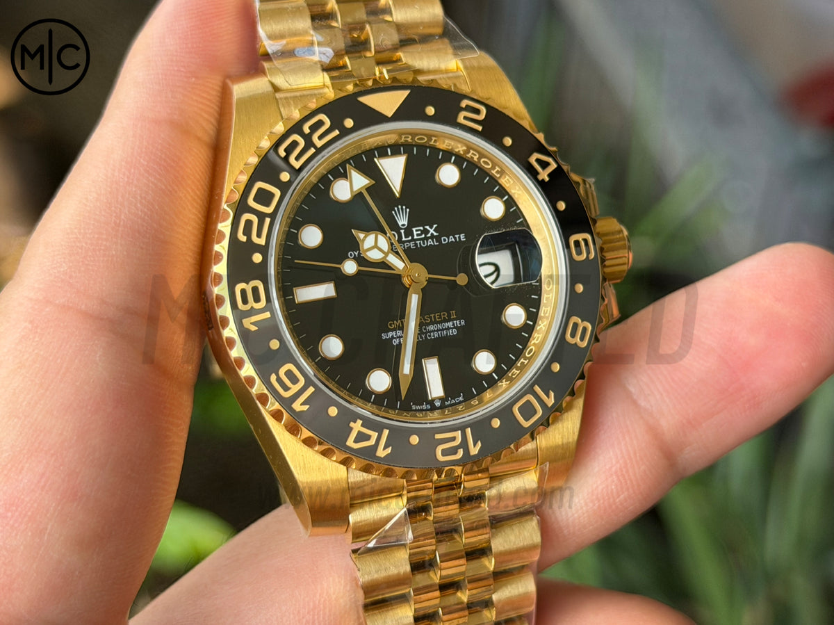 GMT-Master II 126718 GRNR Black/Gray Ceramic on Jubilee Bracelet – Premium Edition