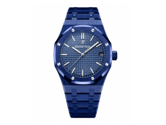 Royal Oak 41mm 15500 Blue Ceramic Blue Dial on Blue Ceramic Bracelet – Handcrafted Version