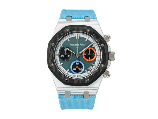 Royal Oak Chrono DIW 26240 41mm Quartz Fiber/NY Green Dial – Handcrafted Version