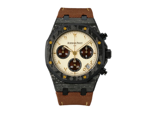 Royal Oak Chrono DIW 26240 41mm Quartz Fiber/NY Cream Lvory Dial – Handcrafted Version