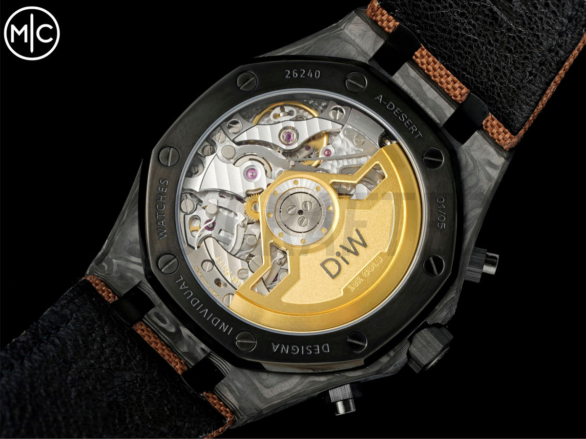 Royal Oak Chrono 皇家橡樹計時碼錶 DIW 26240 41mm 石英纖維/NY 奶油象牙色錶盤 - 手工製作版