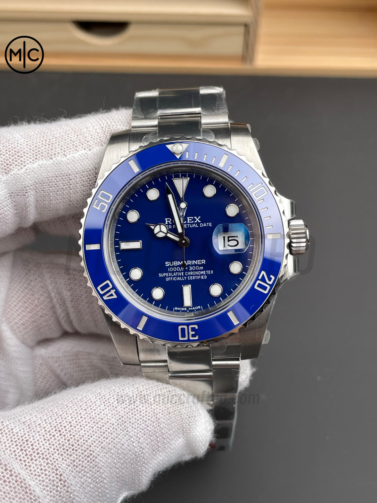 Submariner 潛航者型 40mm 116619 LB 藍色陶瓷 904L 不鏽鋼錶殼及鍊帶 - 高級版