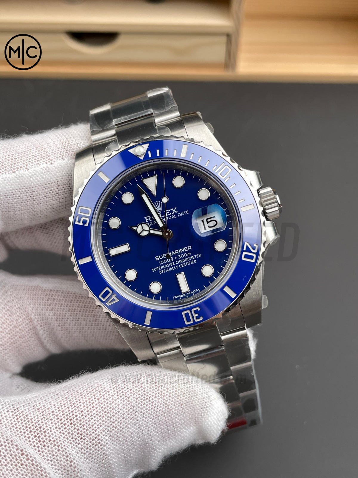 Submariner 潛航者型 40mm 116619 LB 藍色陶瓷 904L 不鏽鋼錶殼及鍊帶 - 高級版