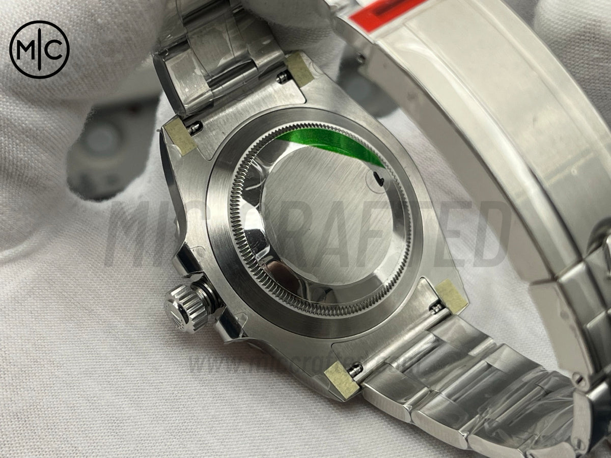 Submariner 40mm 116610 LV Green Ceramic 904L Steel on SS Bracelet – Premium Edition