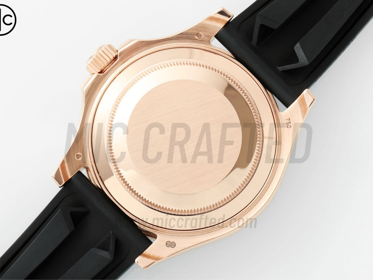 Yacht-Master 42mm 彩虹錶圈玫瑰金包覆 Oysterflex 錶帶 - 尊貴版