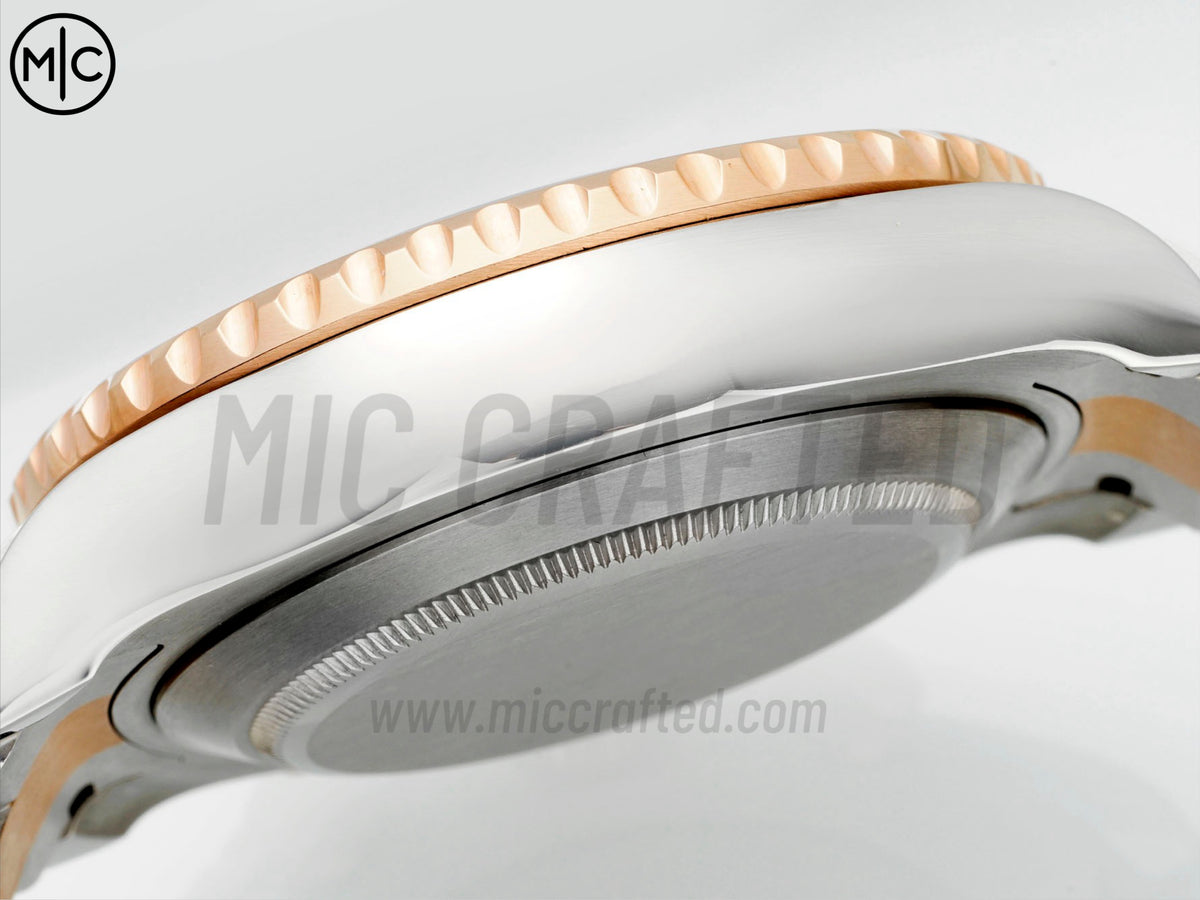 YachtMaster II 44mm 116681 不鏽鋼/玫瑰金藍色陶瓷錶圈白色錶盤搭配不鏽鋼/玫瑰金錶帶 - 尊貴版