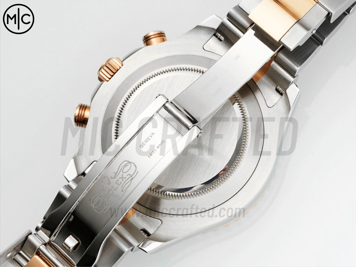 YachtMaster II 44mm 116681 不鏽鋼/玫瑰金藍色陶瓷錶圈白色錶盤搭配不鏽鋼/玫瑰金錶帶 - 尊貴版