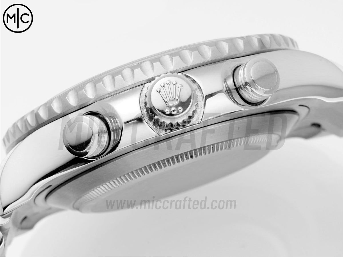 YachtMaster II 44mm 116680 不鏽鋼藍色陶瓷錶圈白色錶盤搭配不鏽鋼錶帶 - 尊貴版
