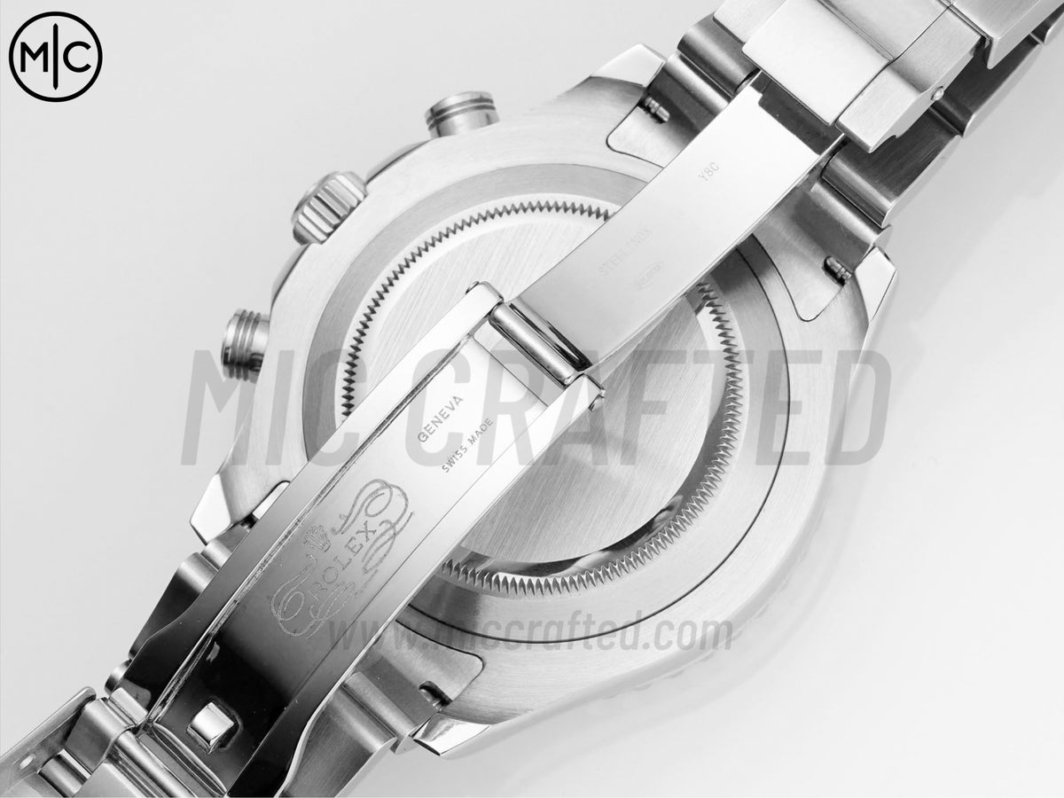 YachtMaster II 44mm 116680 不鏽鋼藍色陶瓷錶圈白色錶盤搭配不鏽鋼錶帶 - 尊貴版