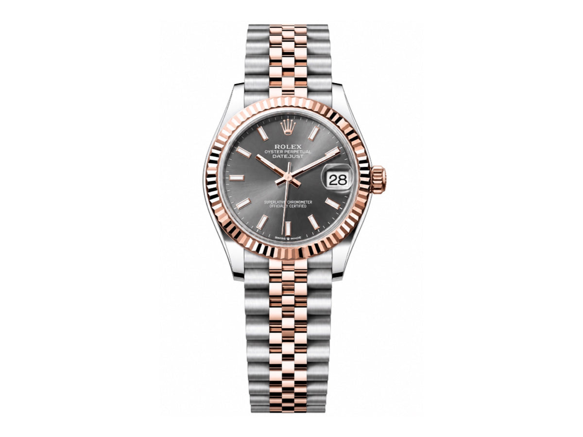 DateJust 31mm Ladies 278271 Fluted Bezel SS/RG Gray Dial on Jubilee Bracelet – Premium Edition
