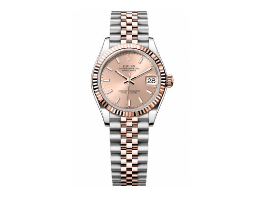 DateJust 31mm Ladies 278271 Fluted Bezel SS/RG Rose Gold Dial on Jubilee Bracelet – Premium Edition