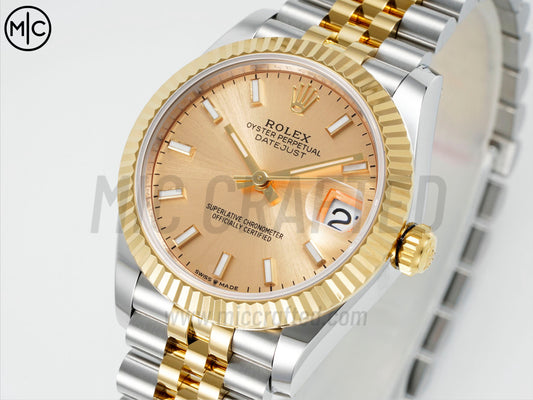 DateJust 31mm Ladies 278273 Fluted Bezel SS/YG Yellow Gold Dial on Jubilee Bracelet – Premium Edition