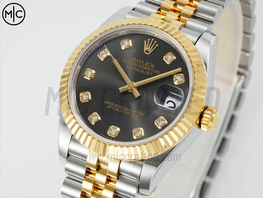 DateJust 31mm Ladies 278273 Fluted Bezel SS/YG Gray Dial on Jubilee Bracelet – Premium Edition